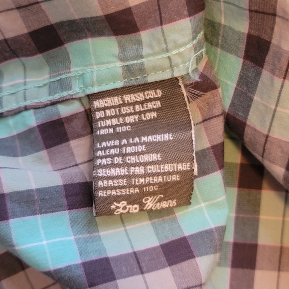 🌷3/$15🌷 LRG Lifted Research Group Plaid Button Shirt Hood Hoodie Long Sleeve - Picture 7 of 7